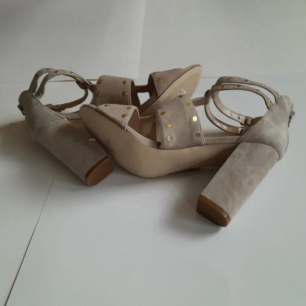Nicole Miller Artelier Jagger Heel Sandal Size 8.5 M